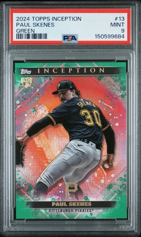 2024 Topps Inception - Paul Skenes #13 Green PSA 9 (RC)