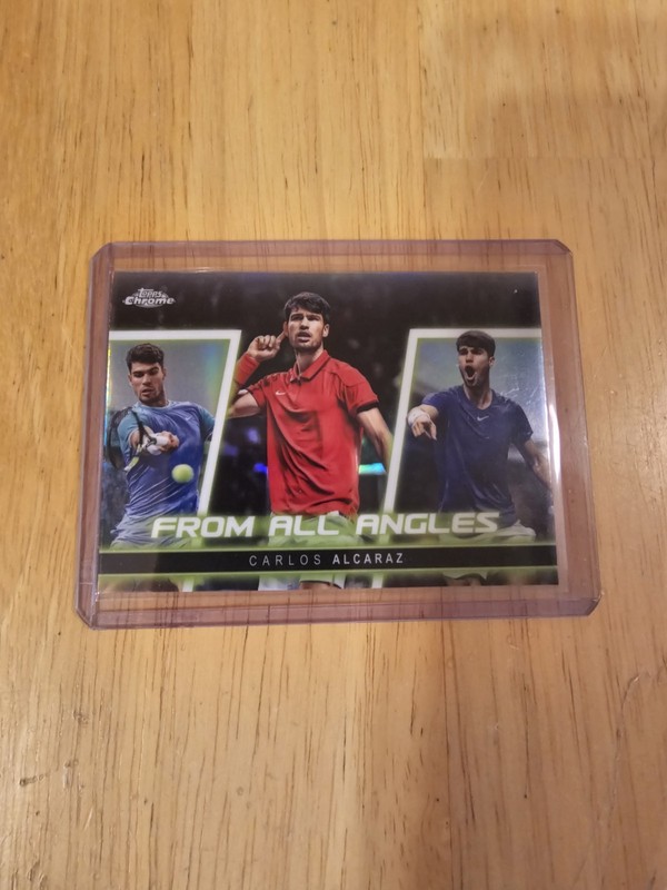 2025 Topps Chrome Tennis Carlos Alcaraz From All Angles Refractor #FAA-8