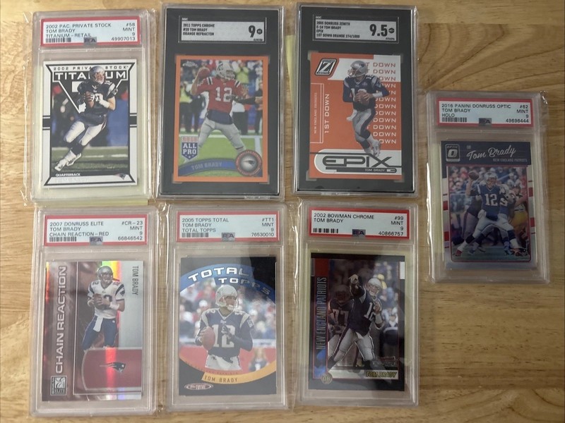 Tom Brady 2002 Upper Deck Fleer Pacific PSA See Pics 36x Super Lot Patriots