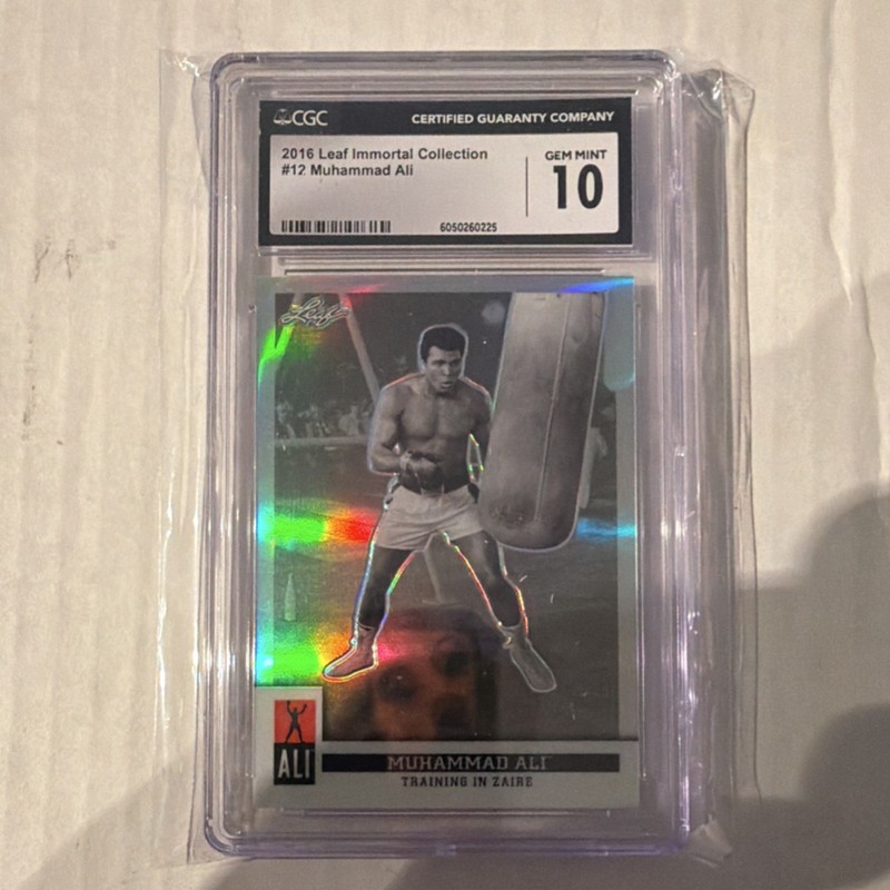 Leaf 2016 Immortal Collection #12 Muhammad Ali Insert Training in Zaire CGC 10