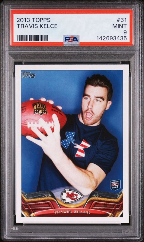 2013 Topps #31 Travis Kelce Rookie PSA 9