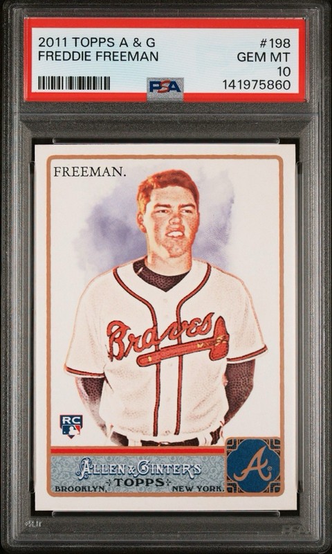 2011 Topps Allen & Ginter Freddie Freeman #198 Rookie PSA 10