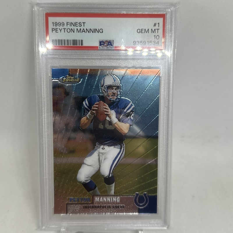 1999 Topps Finest - Peyton Manning #1 PSA 10 Colts 2nd Year