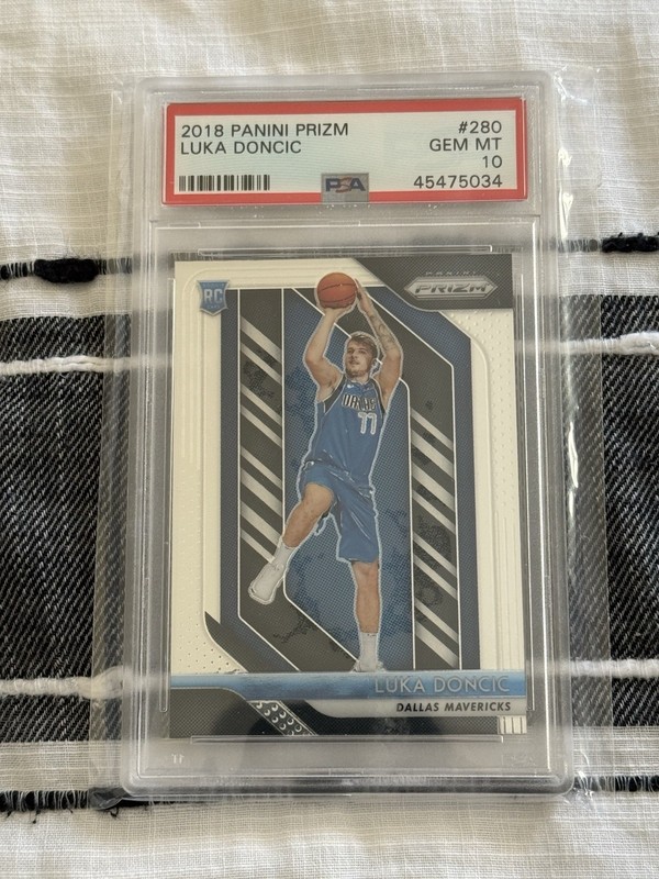2018-19 Luka Doncic Panini Prizm #280 Dallas Mavericks RC Rookie PSA 10 MINT