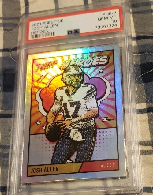 2021 Panini Prestige - Heroes Josh Allen Buffalo Bills #HE-7 PSA 10 🔥 🔥 