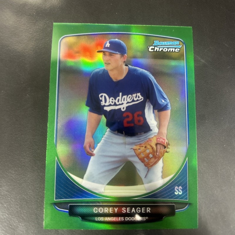 2013 Bowman Chrome - Prospects Corey Seager #BCP125 Green Refractor (RC)