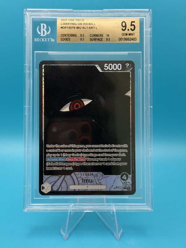 BGS 9.5 - One Piece CCG Imu Carrying On His Will Alt Art OP13-079
