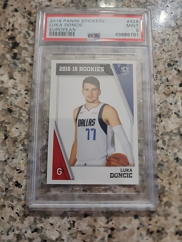 2018 Panini Stickers Luka Doncic #428 Psa Mint 9