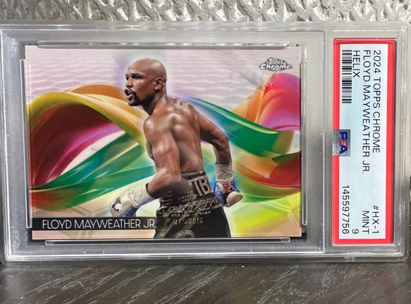 Topps 2024 Topps Chrome Helix Floyd Mayweather Jr. #HX-1 PSA 9 Boxing