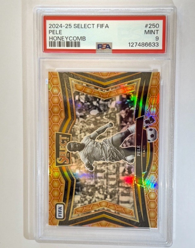 POP 1 2024-25 Select FIFA PELE Honeycomb SSP PSA 9 Brazil $300 OBO 