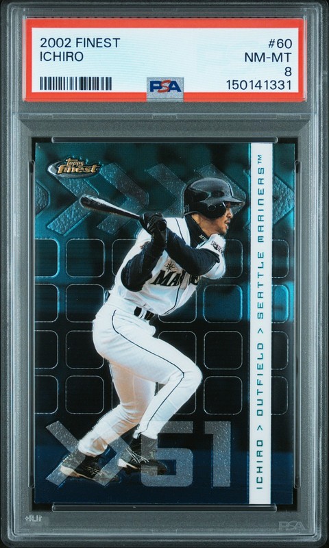 Ichiro Suzuki 2002 Finest #60 PSA 8 Seattle Mariners SK888