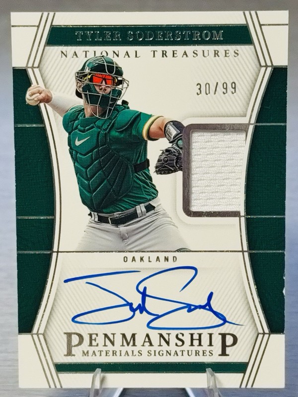 💫⚾️TYLER SODERSTROM 2023 National Treasures Penmanship Relic Auto SP RC /99⚾️💫