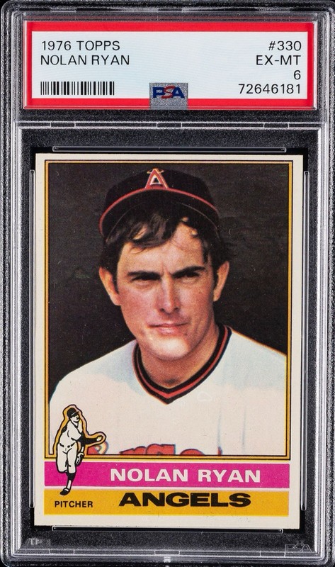 1976 Topps Nolan Ryan #330 PSA 6 EX-MT California Angels ~ Vintage HOF ⭐️