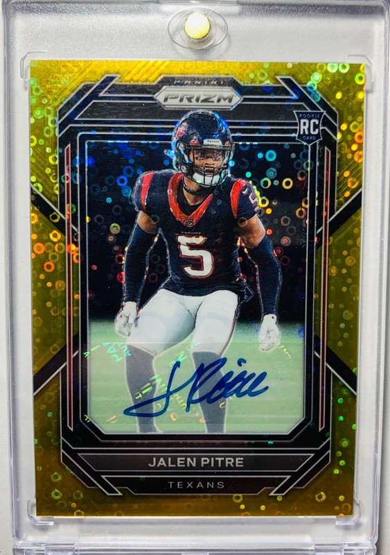 2022 Jalen Pitre Panini Prizm No Huddle GOLD #/10 Rookie Auto view 2