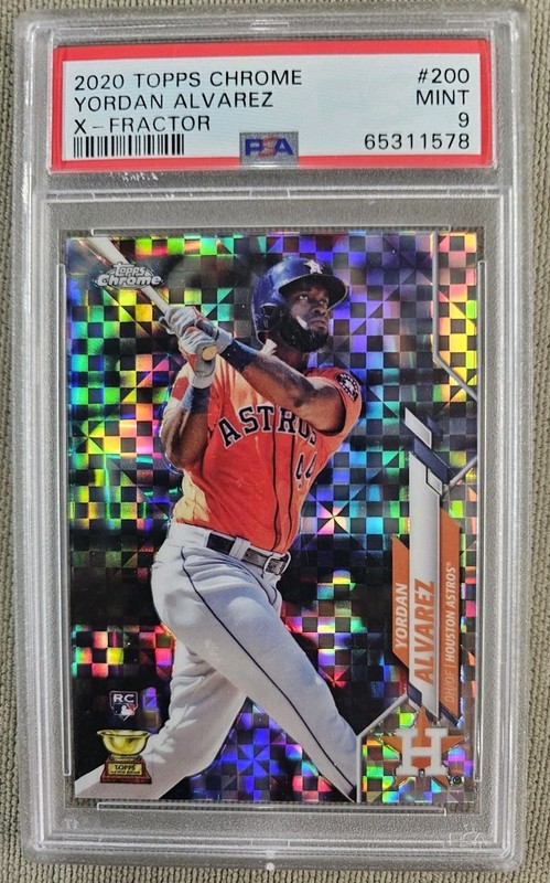 2020 Topps Chrome - Yordan Alvarez #200 X-Fractor (RC) Psa 9