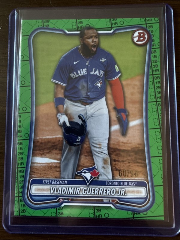 2026 Bowman Vladimir Guerrero Jr #61 Green Border Pattern /99 Blue Jays
