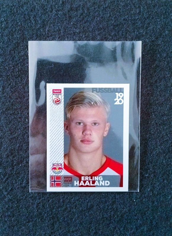 Panini 2019/2020 #32 RB Salzburg Fussball Bundesliga Erling Haaland MINT ROOKIE