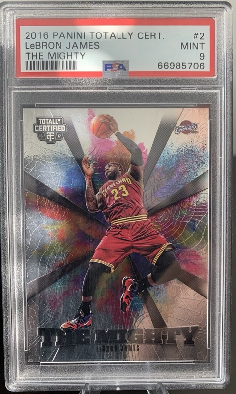2016-17 Totally Certified The Mighty LeBron James CASE HIT SSP PSA 9 Rare