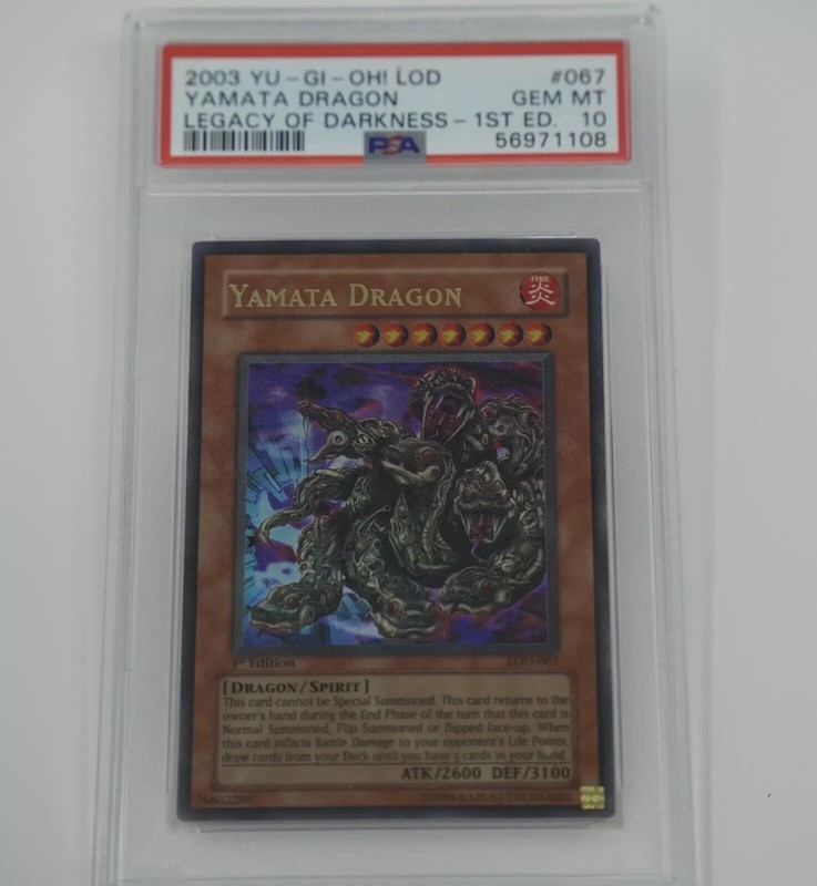 Yamata Dragon 1st Edition Ultra Rare Legacy of Darkness LOD-067 PSA 10
