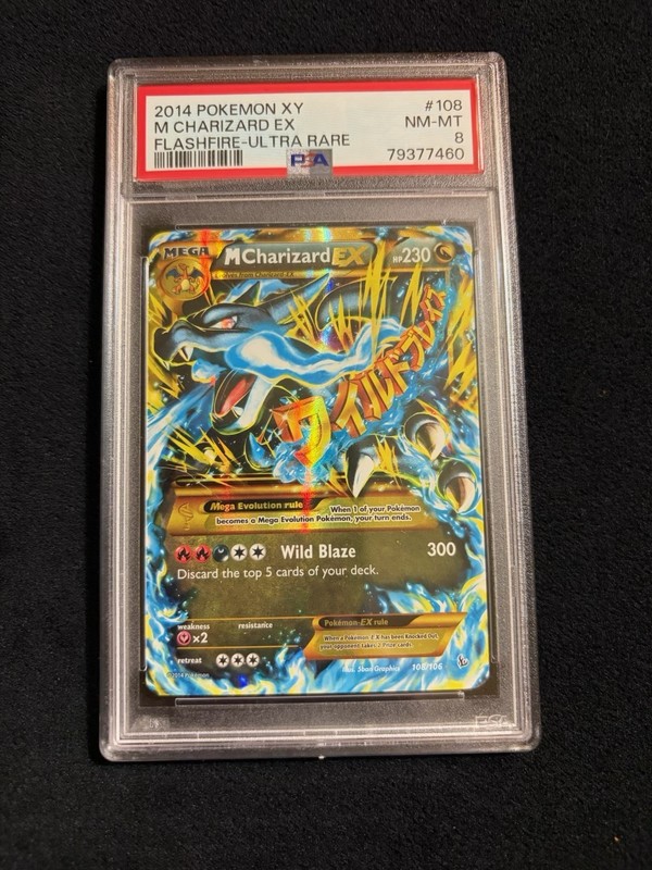 Pokémon TCG M Charizard EX #101/108 Evolutions 2016 PSA 8