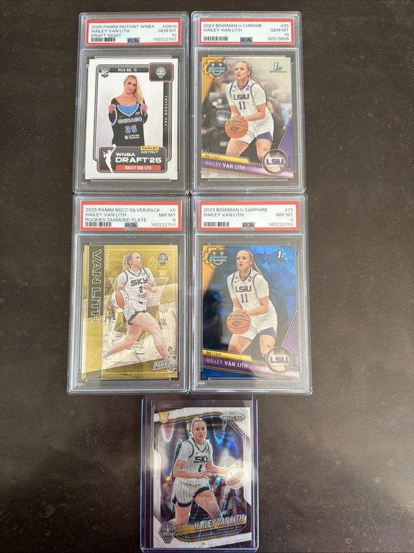 *HUGE* 5 Card PSA 10 Graded + More  WNBA Hailey Van Lith LSU TIGERS CHICAGO SKY