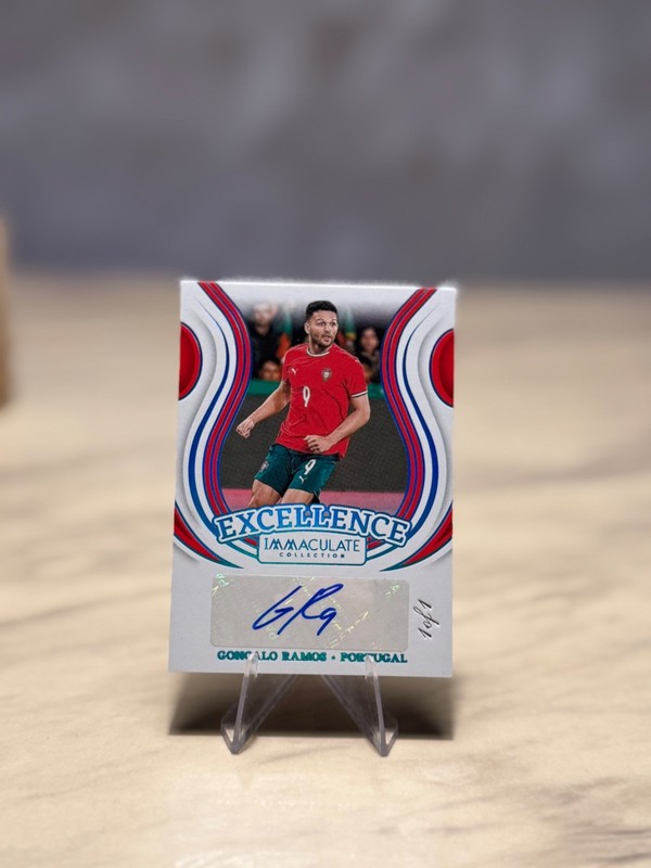 2024-25 Gonçalo Ramos Panini Immaculate Excellence 1/1 Auto Portugal