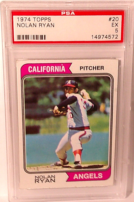 1974 Topps #20 Nolan Ryan PSA 5