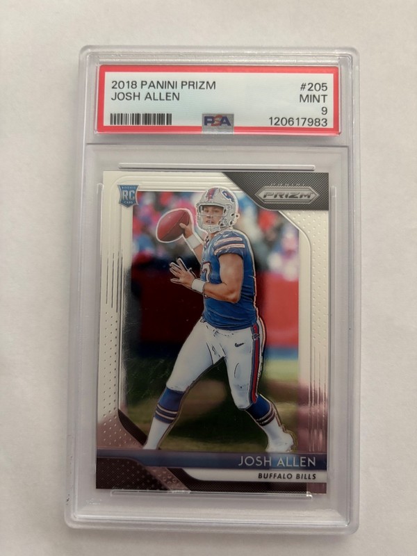 PSA 9 2018 Panini Prizm Josh Allen Rookie RC #205