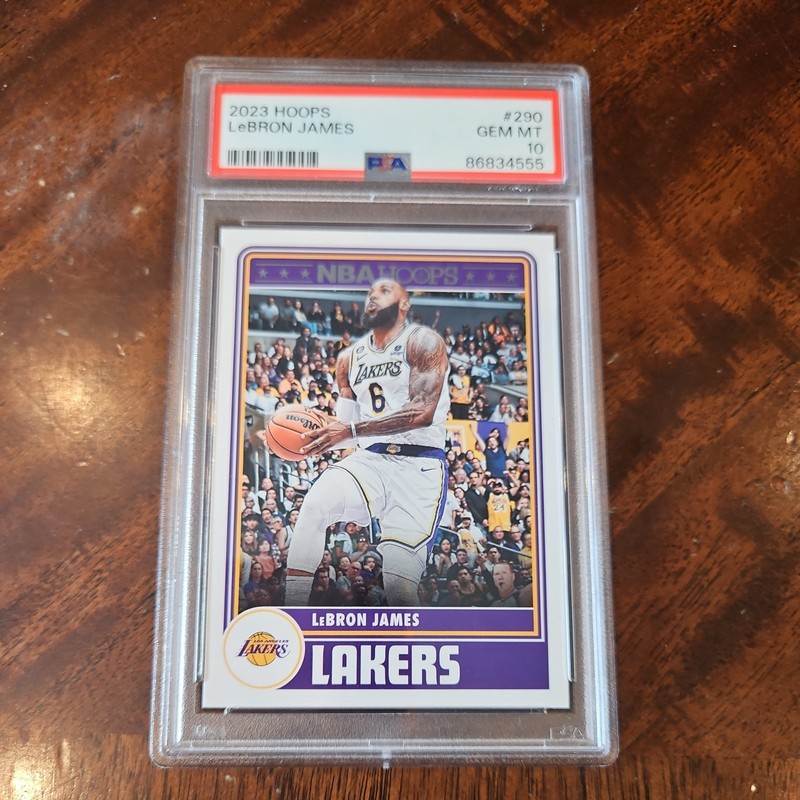 2023 PANINI NBA HOOPS #290 LeBRON JAMES LAKERS PSA 10 🏀💎