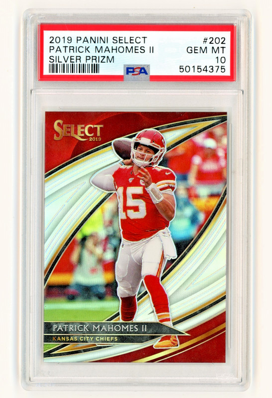 2019 Panini Select Patrick Mahomes II Silver Prizm Field Level #202 PSA 10