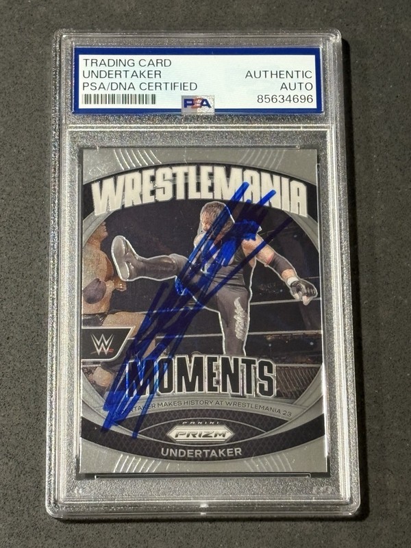 THE UNDERTAKER 2024 PANINI PRIZM WWE SIGNED AUTOGRAPHED CARD PSA/DNA CERTIFIED