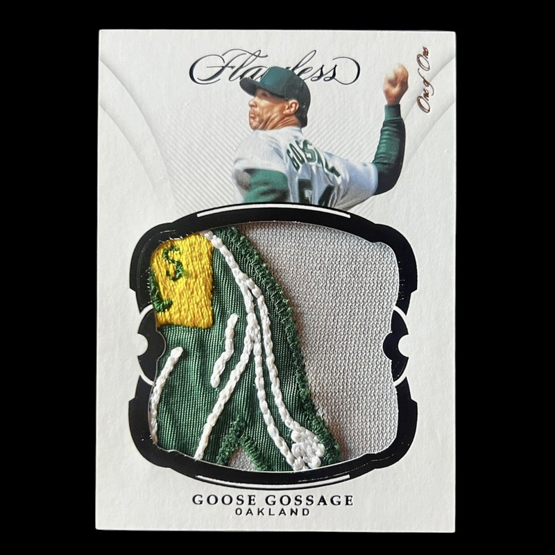 2019 Goose Gossage Auto Panini Flawless Game Used Logo Patch  #P-GG 1/1 🔥