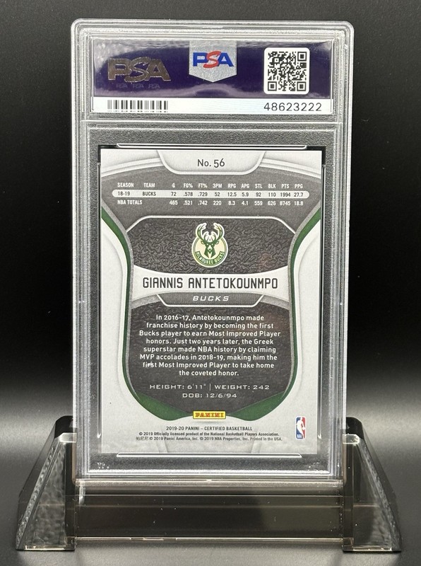 Panini Certified 2019-20 Giannis Antetokounmpo #56 Mirror Camo /25 🔥PSA 10🔥 view 2