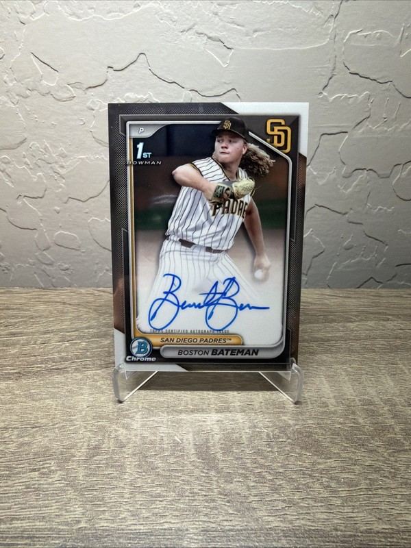 2024 Bowman Chrome Draft Boston Bateman Auto 1st #CPA-BBA San Diego Padres