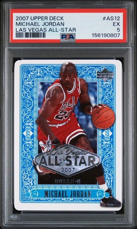 2007 Upper Deck Michael Jordan Las Vegas All-Star Game AS12 PSA 5 RARE