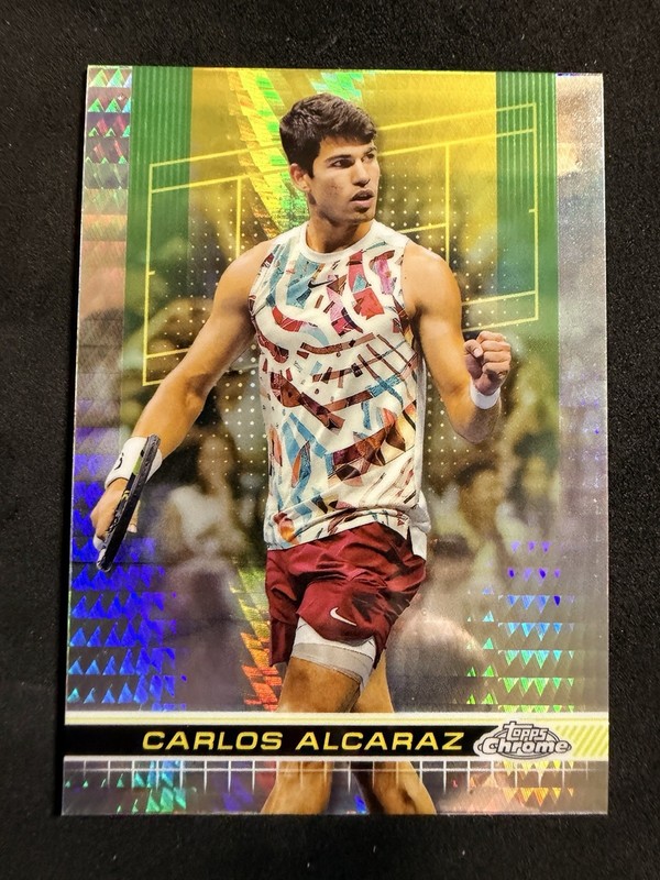 2024 Topps Chrome Carlos Alcaraz Prism Refractor #50
