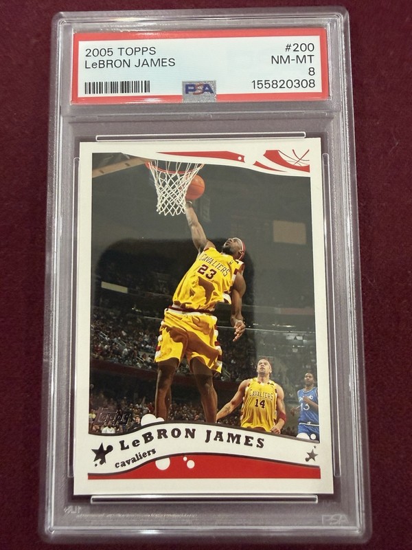 LeBron James 2005 Topps PSA 8 NM-Mint