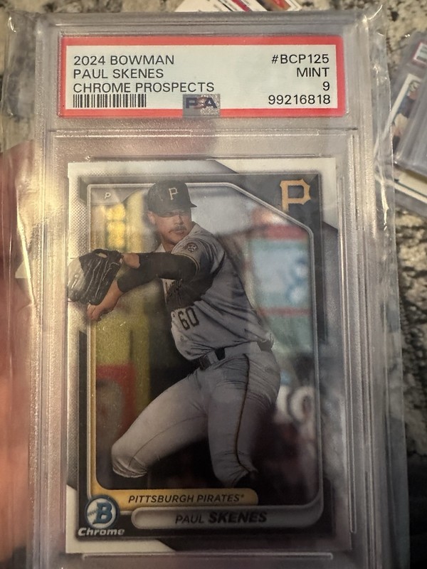 2024 Bowman - Chrome Prospects #BCP-125 Paul Skenes NL ROY PSA 9 / JUST GRADED