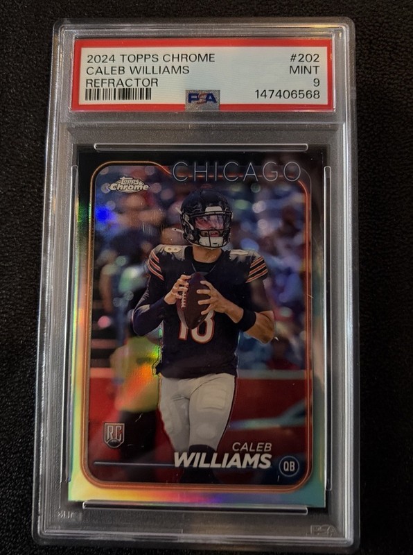 2024 Topps Chrome Caleb Williams #202 Refractor PSA 9 RC