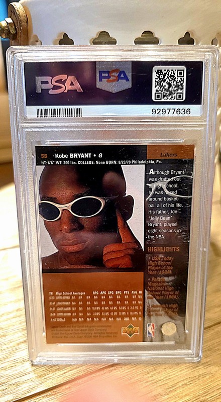 1996-97 Upper Deck - Kobe Bryant #58 (RC) view 2