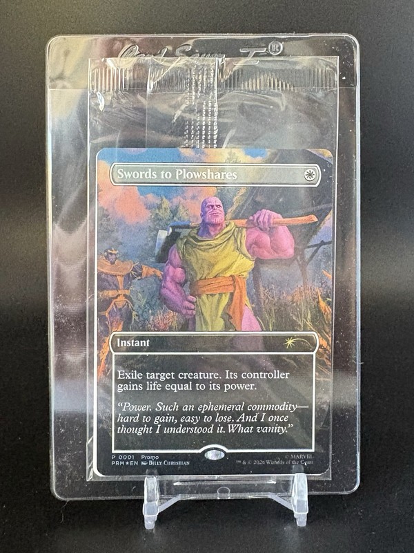 Magic the Gathering PSA Magazine Promo Swords to Plowshares Thanos