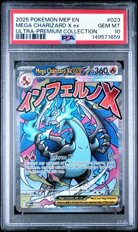 PSA 10 Charizard X Ex 023 Black Star Promo Mega Evolution UPC 2025 English