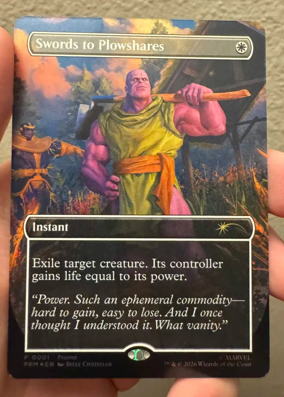 Magic the Gathering PSA Magazine Promo Swords to Plowshares Thanos