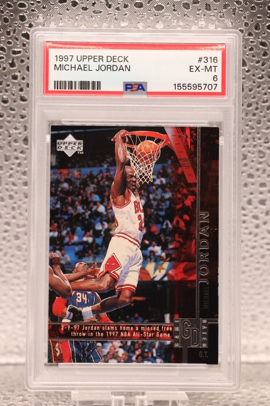 1997 Upper Deck - Michael Jordan #316 PSA 8