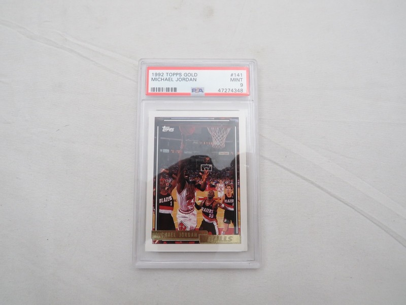 1992 Topps Gold Basketball #141 Michael Jordan Mint PSA 9 card
