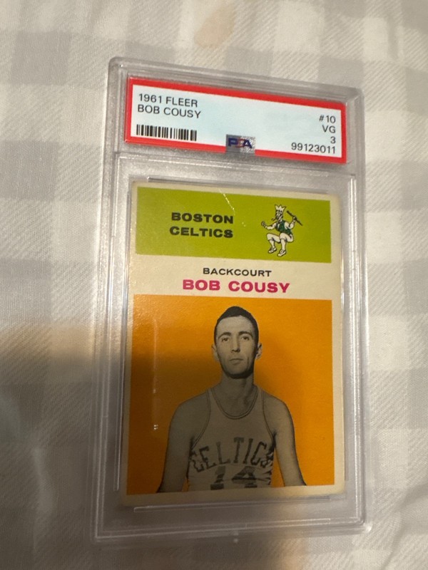 1961-62 Fleer - Bob Cousy #10 PSA 3