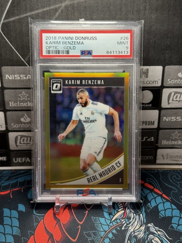 2018-19 Panini Donruss - Karim Benzema #26 Optic Gold Prizm /10