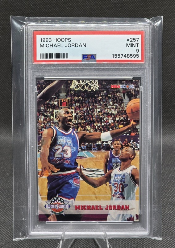 1993 HOOPS #257 MICHAEL JORDAN - Allstar Weekend Graded PSA 9 *MINT*