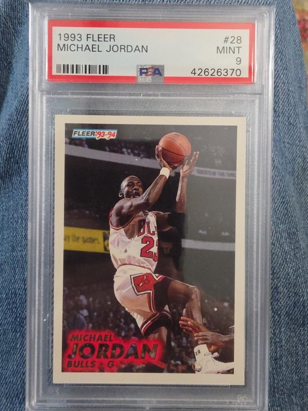 1993 FLEER #28 MICHAEL JORDAN PSA 9 MINT 