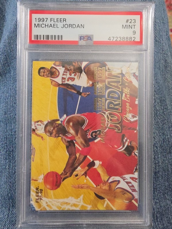 1997 FLEER #23 MICHAEL JORDAN PSA 9
